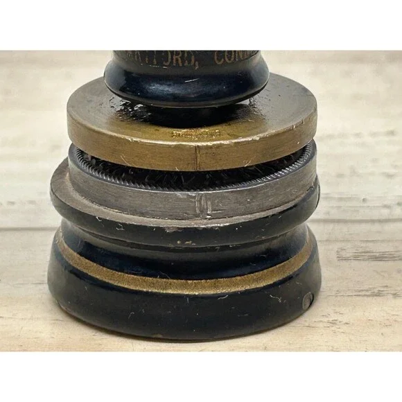 Antique Parker Cast Iron Etna Casualty & Surety Company Push Seal Emboser Stamp